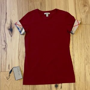 Burberry Brit T-Shirt, Xs, Military Red